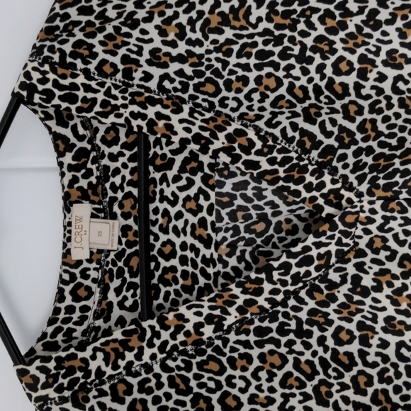 Leopard print blouse, j.crew top, - Picture 5 of 6